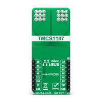 mikroe-5066 MikroElektronika Hall Current 13 Click Hall Effect Sensor Add On Board for TMCS1107-Q1 mikroBUS Socket