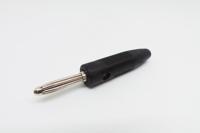 212-1231 RS PRO Black Male Banana Connectors, Screw Termination, 16A, 50V, Copper Plating