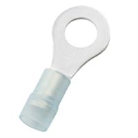 270-7628 RS PRO Insulated Crimp Ring Terminal, M6 Stud Size, 1.5mm² to 2.5mm² Wire Size, Blue