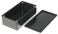 1591cbk Hammond 1591 Series Black Flame Retardant ABS Enclosure, IP54, Black Lid, 120 x 65 x 40mm