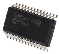 pic18f2455-iso Microchip PIC18F2455-I/SO, 8 bit PIC, PIC18F2455 Microcontroller, 48 MHz, 24kB FLASH, 28-Pin SOIC