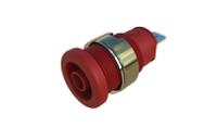 972356201 Hirschmann Test & Measurement Red Female Banana Socket, 4 mm Connector, Tab Termination, 32A, Nickel Plating