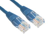 240-6345 RS PRO, 2m Cat5e, Blue RJ45 to Male RJ45 Male, U/UTP Unshielded, Terminated PVC Sheath
