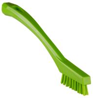 440177 Vikan Extra Hard Bristle Green Scrubbing Brush, 15mm bristle length, PET bristle material