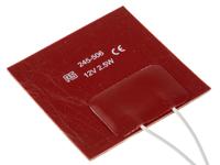 245-506 RS PRO Silicone Heater Mat, 2.5 W, 50 x 50mm, 12 V dc