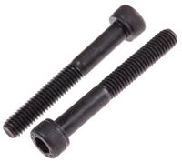 468-0133 RS PRO Black, Self-Colour Steel Hex Socket Cap Screw, DIN 912, M6 x 45mm