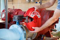cgv-18 Brady Red 2-Lock ABS Gate Valve Lockout, 9.65mm Shackle, 457mm Attachment