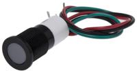 703-9033 RS PRO Panel Mount Indicator, 12V dc, 14mm Mounting Hole Size, Lead Wires Termination, IP67