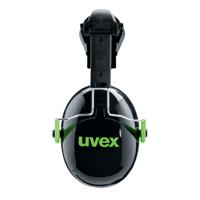 2600201 uvex K Ear Shells with Helmet Attachment, 27dB, Black, Green