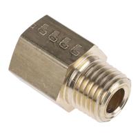 0164-14-13 Legris Straight Threaded Adaptor, NPT 1/4 Male to G 1/4 Female, Threaded Connection Style