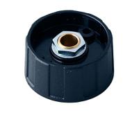 a2531060 OKW 31mm Black Potentiometer Knob for 6mm Shaft Round Shaft, A2531060