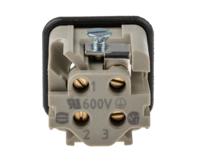 09200032611 HARTING Heavy Duty Power Connector Insert, 10A, Male, Han A Series, 3 Contacts