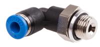 qsl-g18-4 Festo QS Series Elbow Threaded Adaptor, G 1/8 Male to Push In 4 mm, Threaded-to-Tube Connection Style, 186116