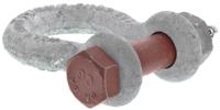 312-3342 RS PRO Bow Shackle, Zinc Plated Steel, 1.5t