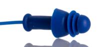 e0111 RS PRO Blue Reusable Corded Ear Plugs, 27dB Rated, Metal Detectable, 100 Pairs