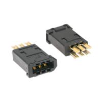 7000007657 3M, 3E206 6 Way Straight Wire Mount I/O Firewire Connector, Receptacle