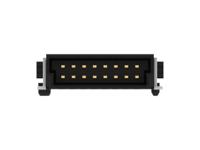 354094-e ERNI 354094 Series Vertical Surface PCB Header, 16 Contact(s), 1.27 mm Pitch, 2 Row, Shrouded
