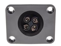 px094104p Bulgin Circular Connector, 4 Contacts, Flange, Standard Connector, Plug, Male, IP68, Buccaneer 900 Series