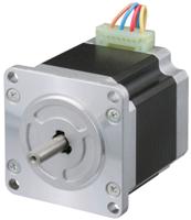 103h7123-5740 Sanyo Denki 103H7 Series Hybrid, Single Shaft Stepper Motor, 1.0Nm Torque, 24 V, 1.8°, 56 x 56mm Frame, 6.35mm Shaft
