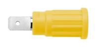 rs-sepb-6453-ni-gnge Schutzinger Yellow Male Banana Socket, Press-In Termination, 32A, 1kV, Nickel Plating