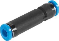 qsmk-6 Festo QSK Series Straight Tube-to-Tube Adaptor, Push In 6 mm to Push In 6 mm, Tube-to-Tube Connection Style, 153440