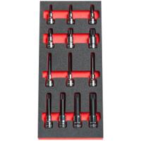 modmshpb Facom Hexagon Sockets 14 Pieces, Hexagon