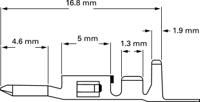 794956-1 TE Connectivity VAL-U-LOK Series Female Crimp Terminal, 22AWG Min, 18AWG Max