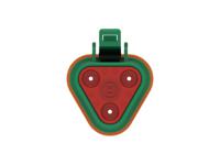 dt06-3s-te03 TE Connectivity, DT06-3S Automotive Connector Socket Green Cable 3 Way, Cable Termination DT06-3S-TE03