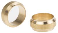0124-16-00 Legris Brass Pipe Fitting, Straight Compression Compression Olive, Female to Female 16mm