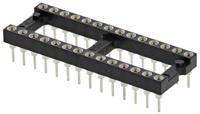 110-87-428-41-001101 Preci-Dip 2.54mm Pitch Vertical 28 Way, Through Hole Turned Pin Open Frame IC Dip Socket, 1A