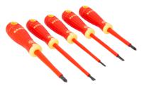 b220005 Bahco B220.005 Phillips; Slotted Insulated Screwdriver Set, 5-Piece