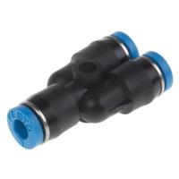 qsmy-3 Festo QSMY Series Y Tube-to-Tube Adaptor, Push In 3 mm to Push In 3 mm, Tube-to-Tube Connection Style, 153370