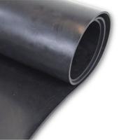 205-501 RS PRO Black Natural Rubber Rubber Sheet, 5m x 1.4m x 10mm, -10°C to 70°C