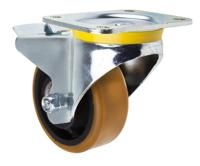 4687ftp125p63 Tente Braked Swivel Castor Wheel, 660kg Capacity, 125mm Wheel