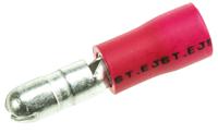 fvdagm125-5lf JST, FVDAGM Insulated, Red Crimp Bullet Connector, 0.25mm² to 1.65mm², 22AWG to 16AWG, 4mm Bullet diameter Male
