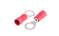fvws125-5lf JST, FV Insulated Ring Terminal, M5 (#10) Stud Size, 0.25mm² to 1.65mm² Wire Size, Red