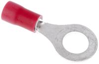 fvws125-6lf JST, FV Insulated Ring Terminal, M6 (1/4) Stud Size, 0.25mm² to 1.65mm² Wire Size, Red