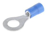 fvws2-6 JST, FV Insulated Ring Terminal, 6mm Stud Size, 1mm² to 2.6mm² Wire Size, Blue