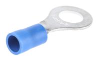 fvws2-6 JST, FV Insulated Ring Terminal, 6mm Stud Size, 1mm² to 2.6mm² Wire Size, Blue