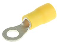 fvws55-5lf JST, FV Insulated Ring Terminal, M5 (#10) Stud Size, 2.6mm² to 6.6mm² Wire Size, Yellow