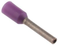 fwe025-6 JST, FWE Insulated Crimp Bootlace Ferrule, 6mm Pin Length, 0.8mm Pin Diameter, 0.25mm² Wire Size, Purple