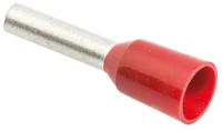 gtr15-8 JST, GTR Insulated Crimp Bootlace Ferrule, 8mm Pin Length, 1.7mm Pin Diameter, 1.5mm² Wire Size, Red