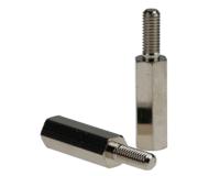 htsb-m3-15-5-2 Essentra Standoff, M3 Thread, 15mm Body, Brass, Male/Female