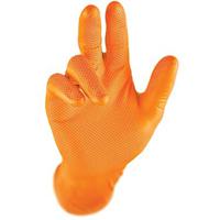 ld860-l RS PRO Orange Powder-Free Nitrile Disposable Gloves, Size L, 50 per Pack