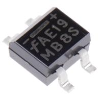 mb2s onsemi Bridge Rectifier, 500mA, 200V, 4-Pin