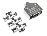 mhdm15-k MH Connectors MHDM Series Zinc D Sub Backshell, 15 Way, Strain Relief