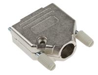 mhdtzk15-ra-pc-k MH Connectors MHDTZK-RA Series Zinc D Sub Backshell, 15 Way, Strain Relief