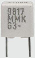 mmk5224k100j02l4bulk KEMET MMK Polyester Film Capacitor, 63 V ac, 100 V dc, ±10%, 220nF, Through Hole