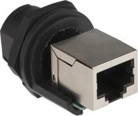 rcp-5spffh-tcu7001 Amphenol Industrial LTW Series Female RJ45 Connector, Panel Mount, Cat5e, STP Shield Straight 8/8 -Way