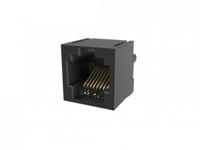 rje08188041e Amphenol Communications Solutions RJE08 Series Female Ethernet Connector, Through Hole, Cat3 1x1 Port 1 -Way